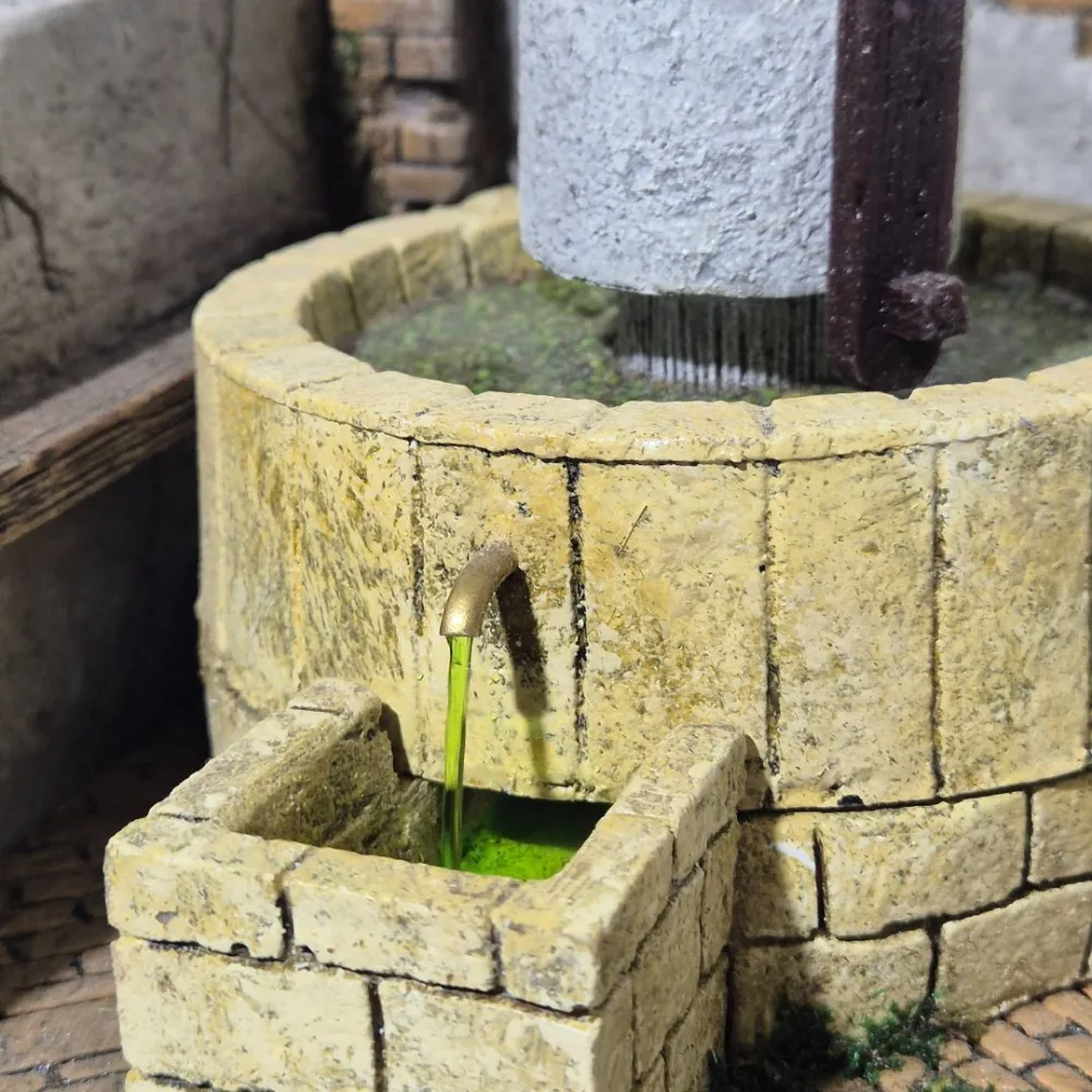 Animated Olive Mill for 10 cm Nativity Figures