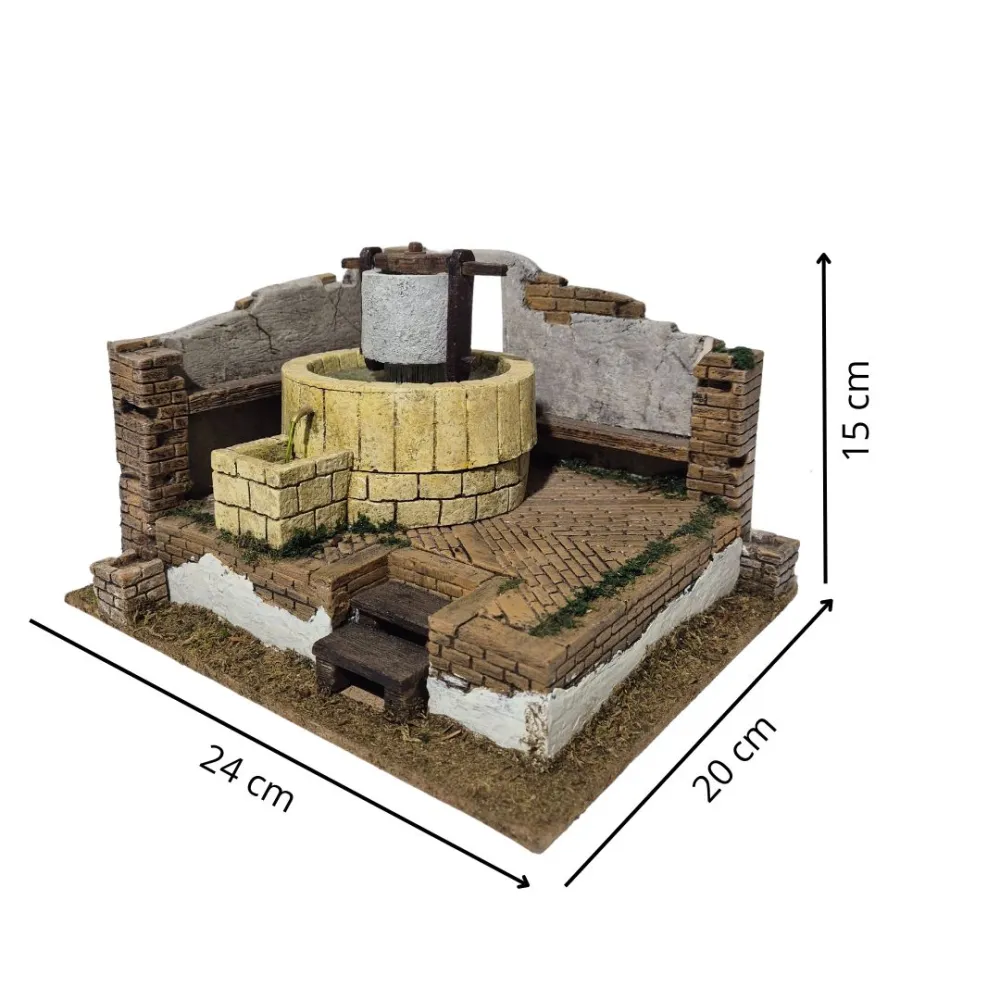 Animated Olive Mill for 10 cm Nativity Figures