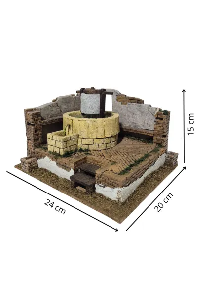 Frantoio in movimento con acqua per statue da 10 cm