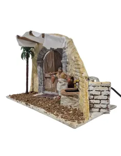 Portatore d'acqua Landi 10 cm con fontana funzionante in movimento 2