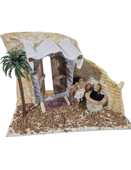 Portatore d'acqua Landi 10 cm con fontana funzionante in movimento