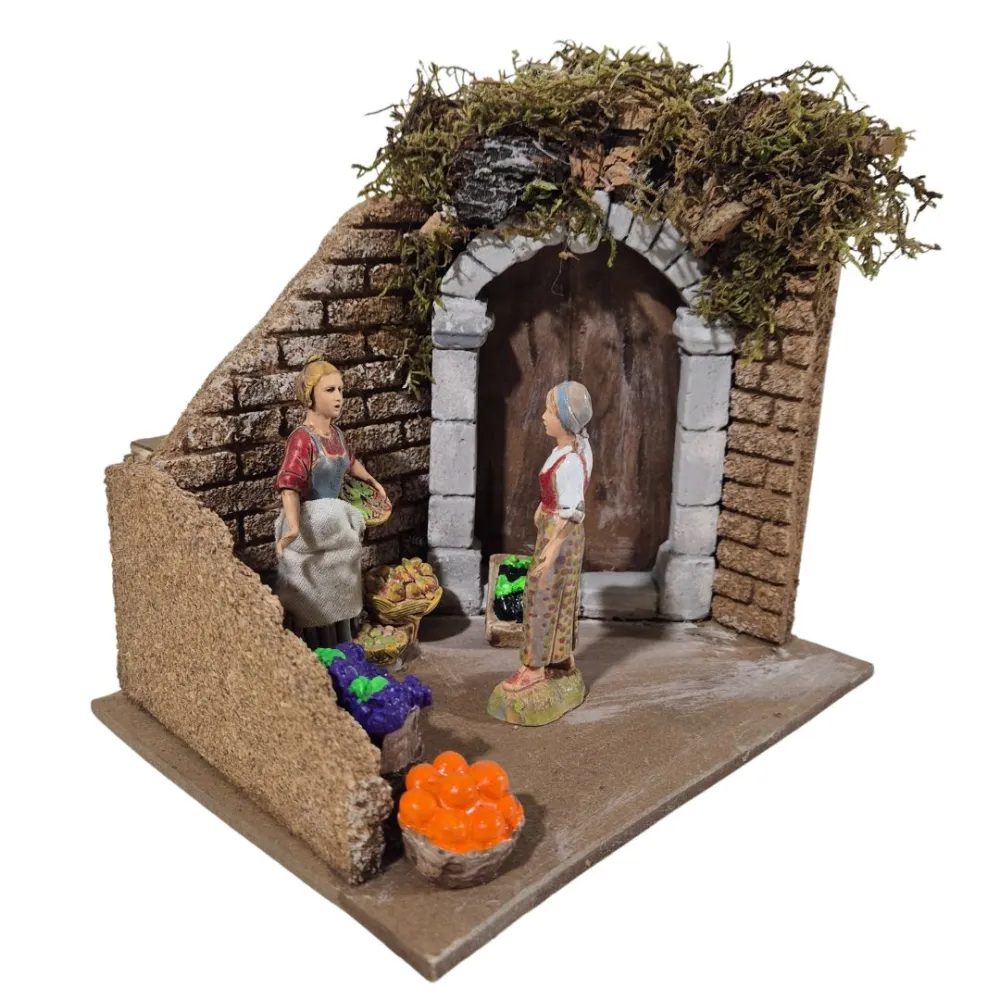 Animated 10 cm Landi Woman Fruit Vendor