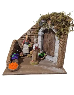 Ambientazione con fruttivendola Landi 10 cm in movimento 2