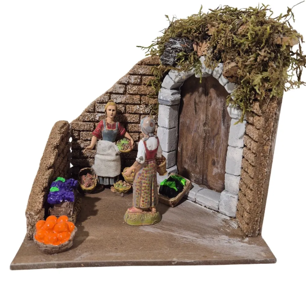 Animated 10 cm Landi Woman Fruit Vendor
