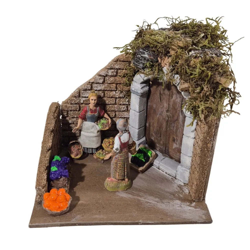 Animated 10 cm Landi Woman Fruit Vendor