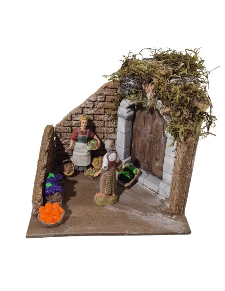 Ambientazione con fruttivendola Landi 10 cm in movimento