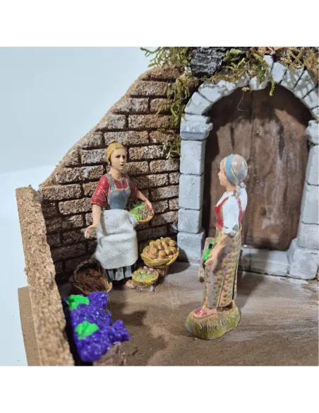 Ambientazione con fruttivendola Landi 10 cm in movimento