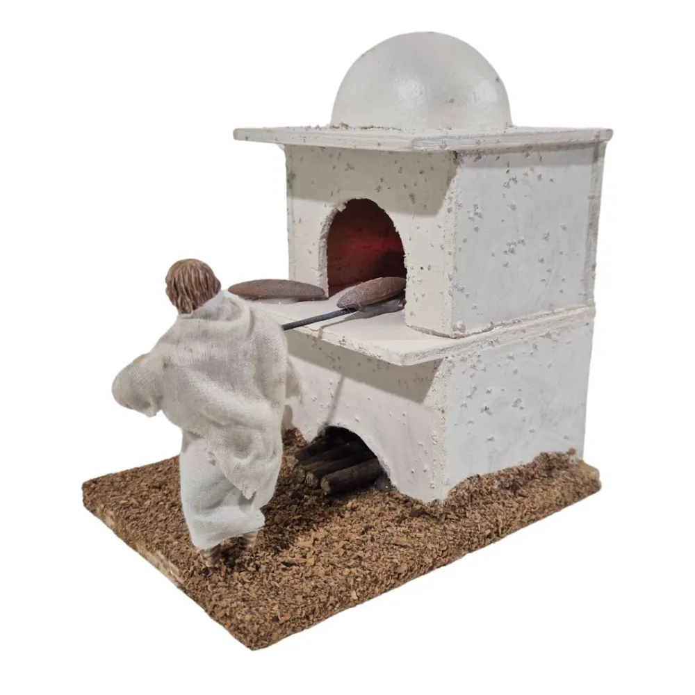 Animated 10 cm Landi Palestinian Baker with fire-effect