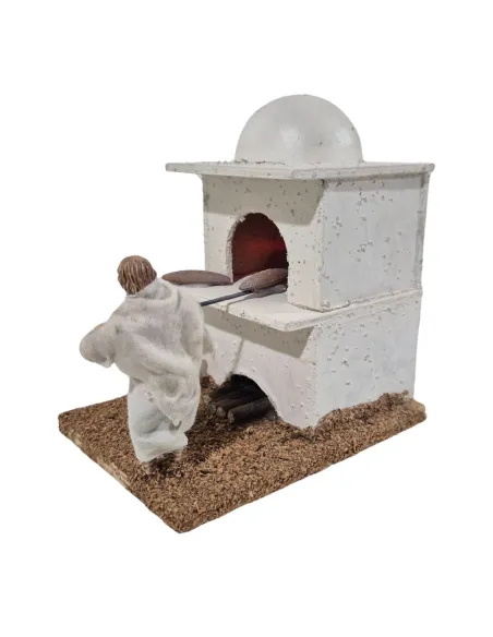 Animated 10 cm Landi Palestinian Baker with fire-effect