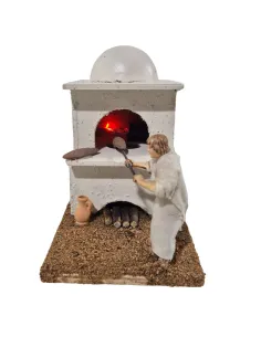 Animated 10 cm Landi Palestinian Baker with fire-effect