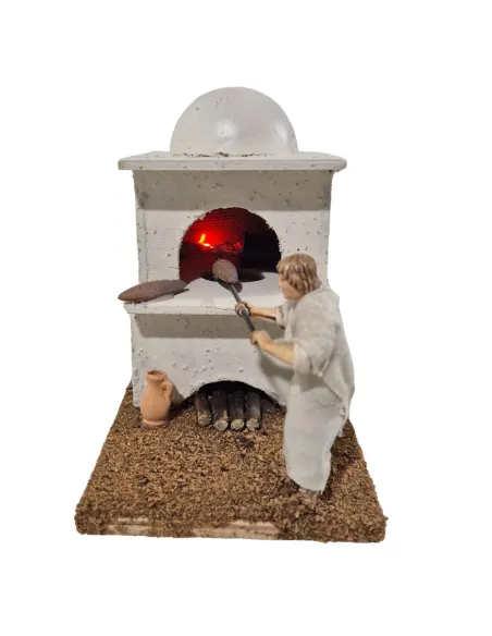 Animated 10 cm Landi Palestinian Baker with fire-effect