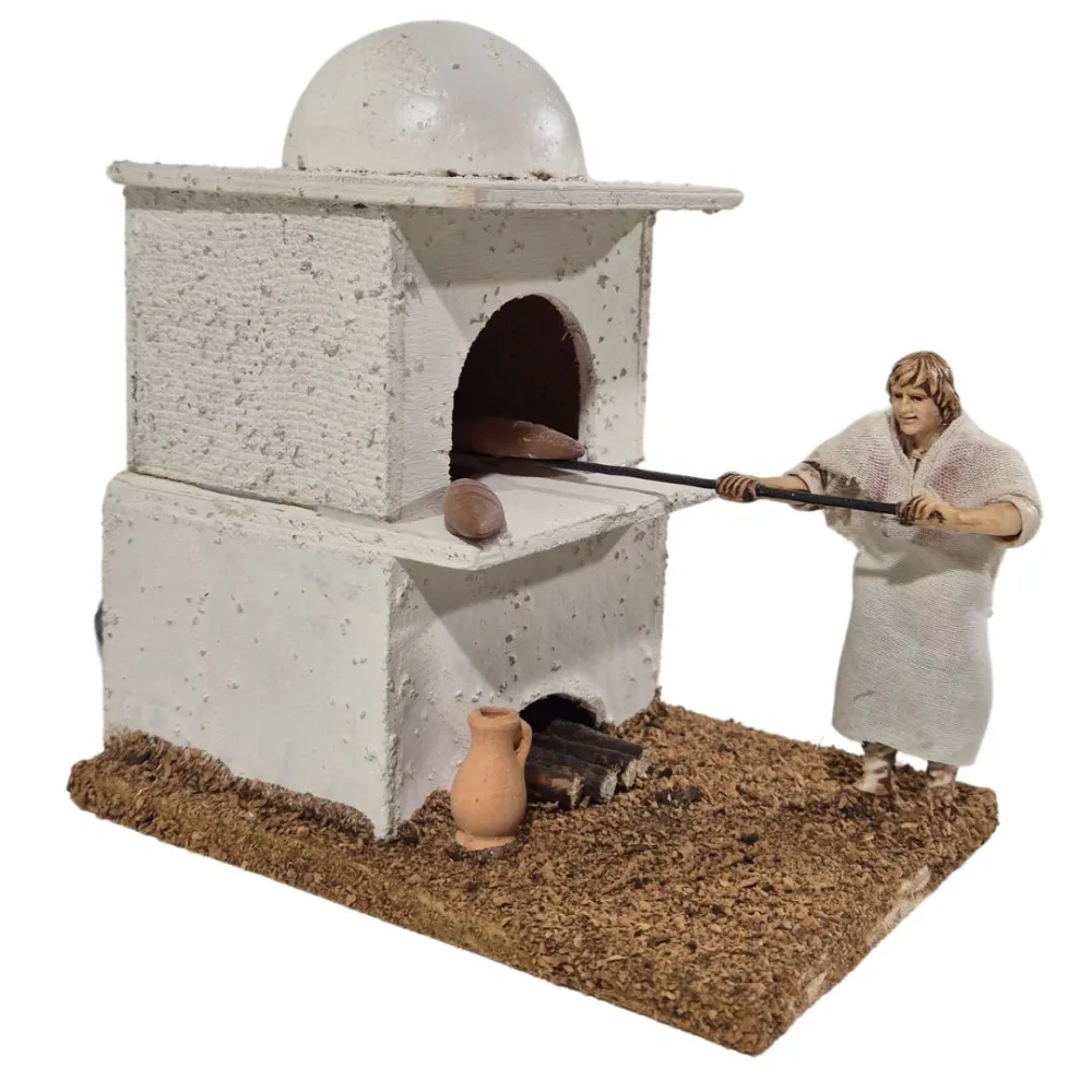 Animated 10 cm Landi Palestinian Baker with fire-effect