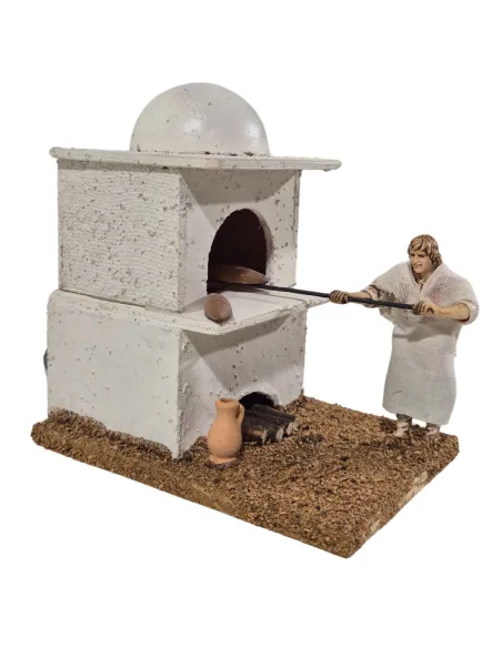 Animated 10 cm Landi Palestinian Baker with fire-effect