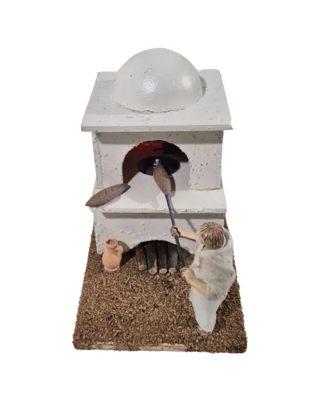 Animated 10 cm Landi Palestinian Baker with fire-effect