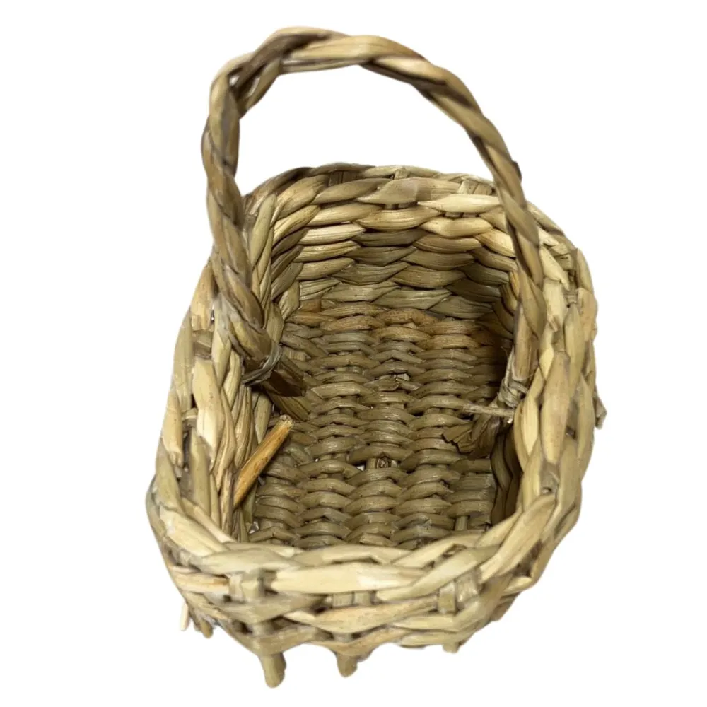 Rectangular Basket with Handle for 25–30 cm Nativity Figures