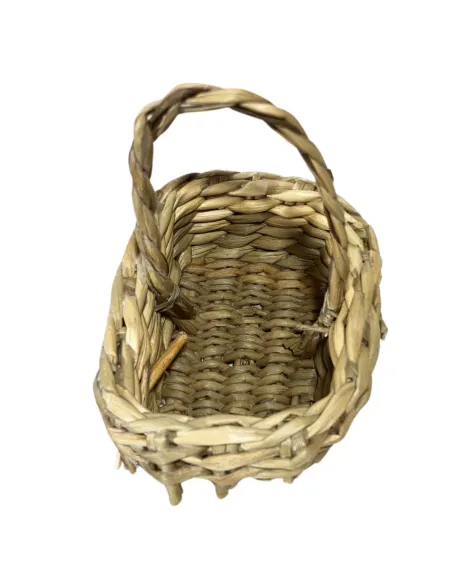 Rectangular Basket with Handle for 25–30 cm Nativity Figures