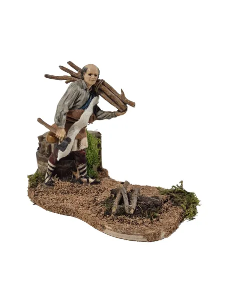 Animated 12 cm Landi Woodcutter with Fire