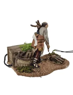 Animated 12 cm Landi Woodcutter with Fire 2