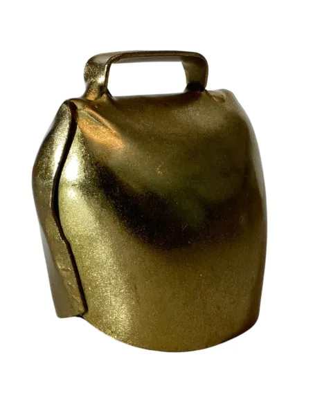 Brass-Finished Metal Cowbell for 30–40 cm Nativity Figures