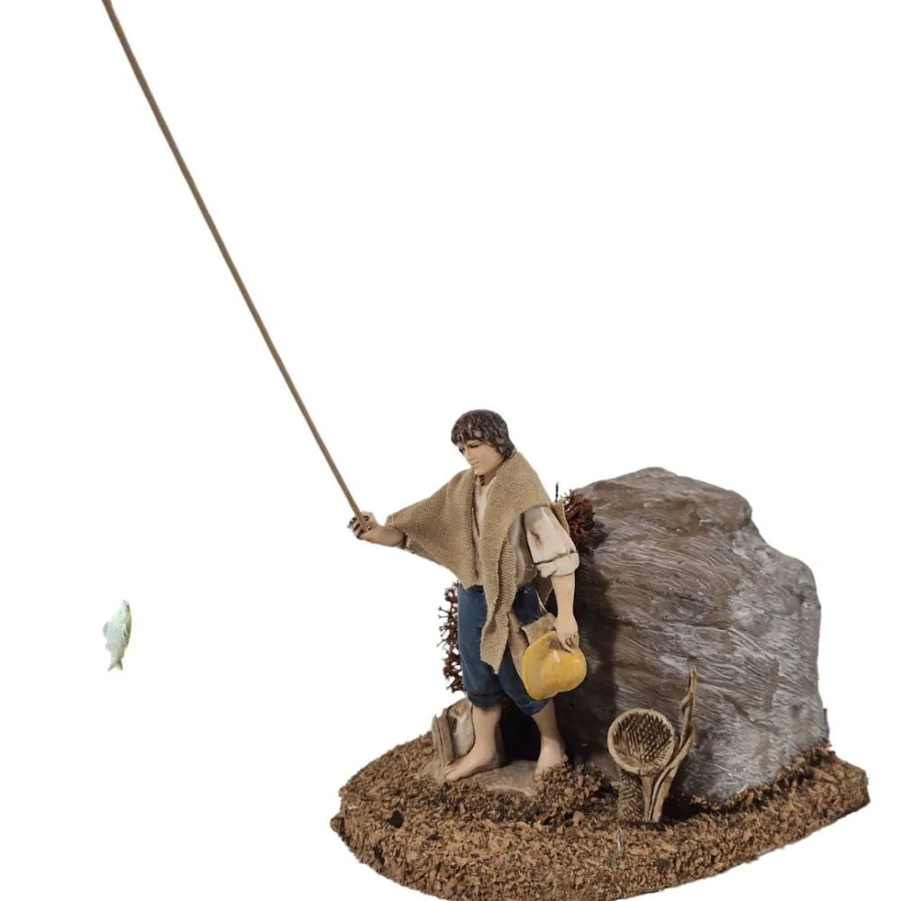 Animated 10 cm Landi Fisherman
