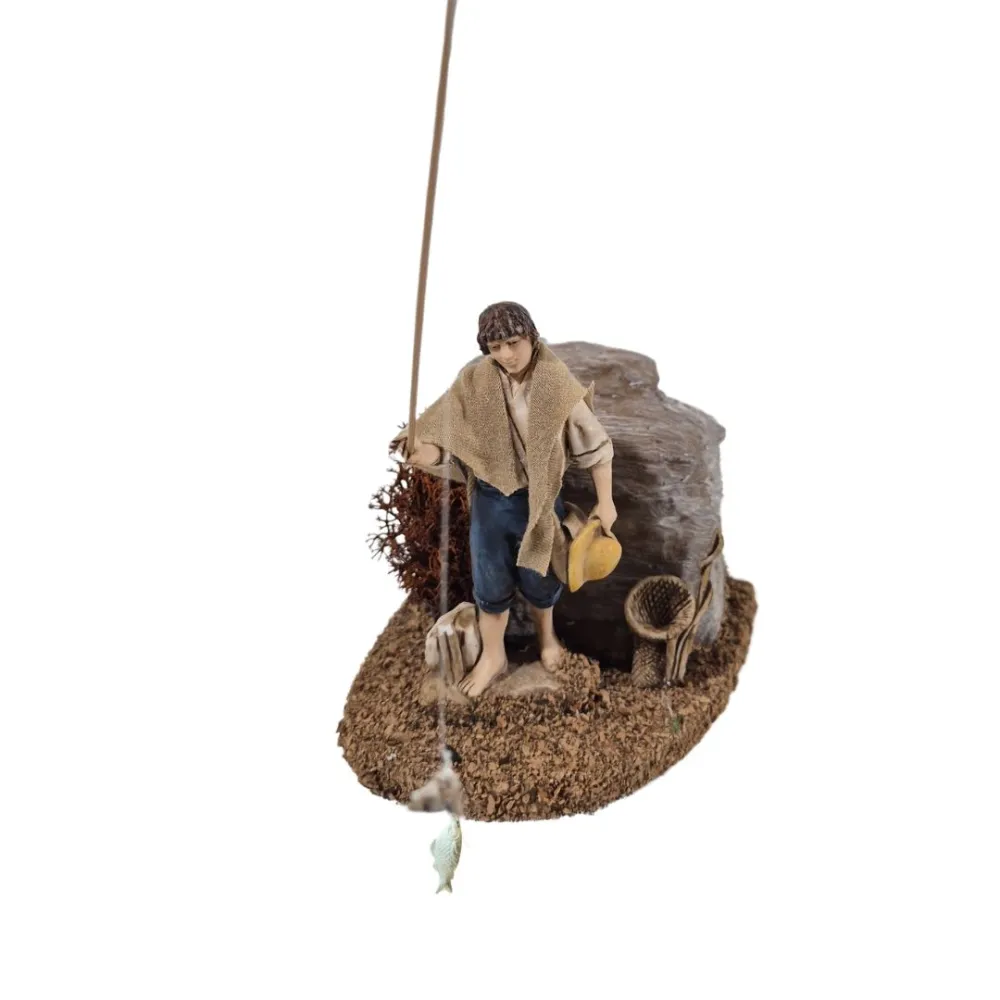 Animated 10 cm Landi Fisherman