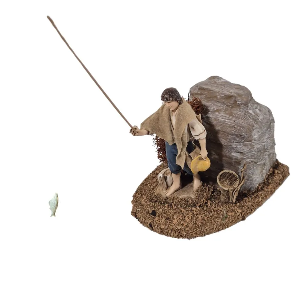 Animated 10 cm Landi Fisherman