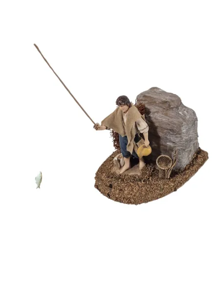 Pescatore Landi 10 cm in movimento