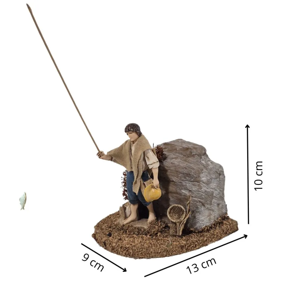 Animated 10 cm Landi Fisherman
