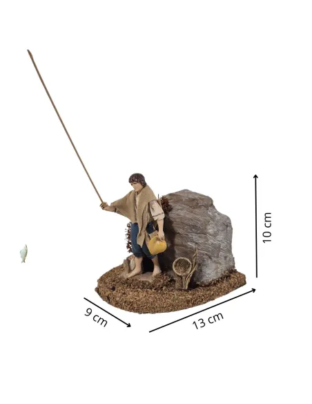 Animated 10 cm Landi Fisherman