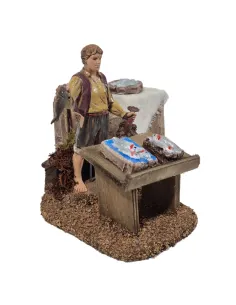 Pescivendolo 12 cm in movimento