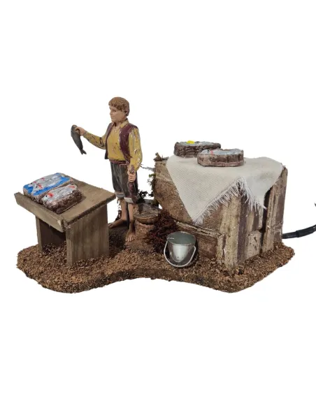 Pescivendolo 12 cm in movimento