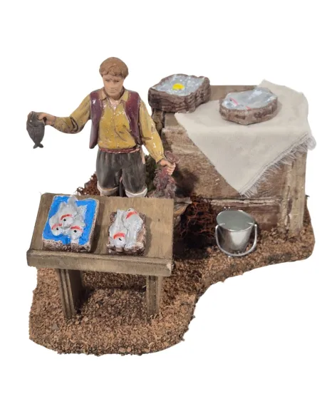 Pescivendolo 12 cm in movimento