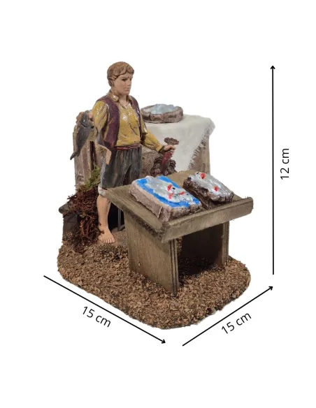 Pescivendolo 12 cm in movimento