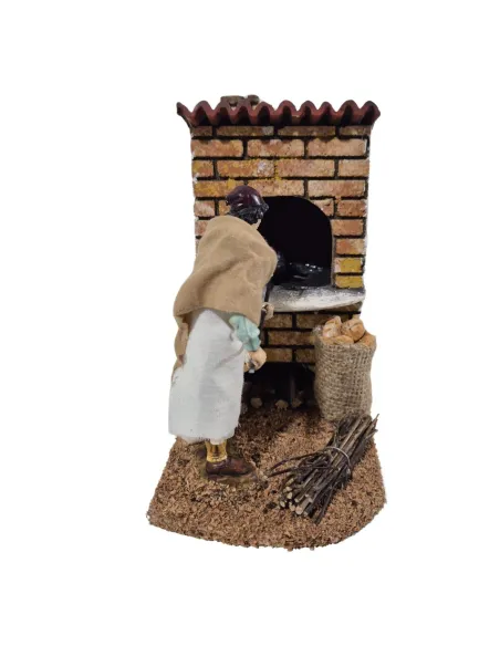 Fornaio Landi 12 cm in movimento con fuoco