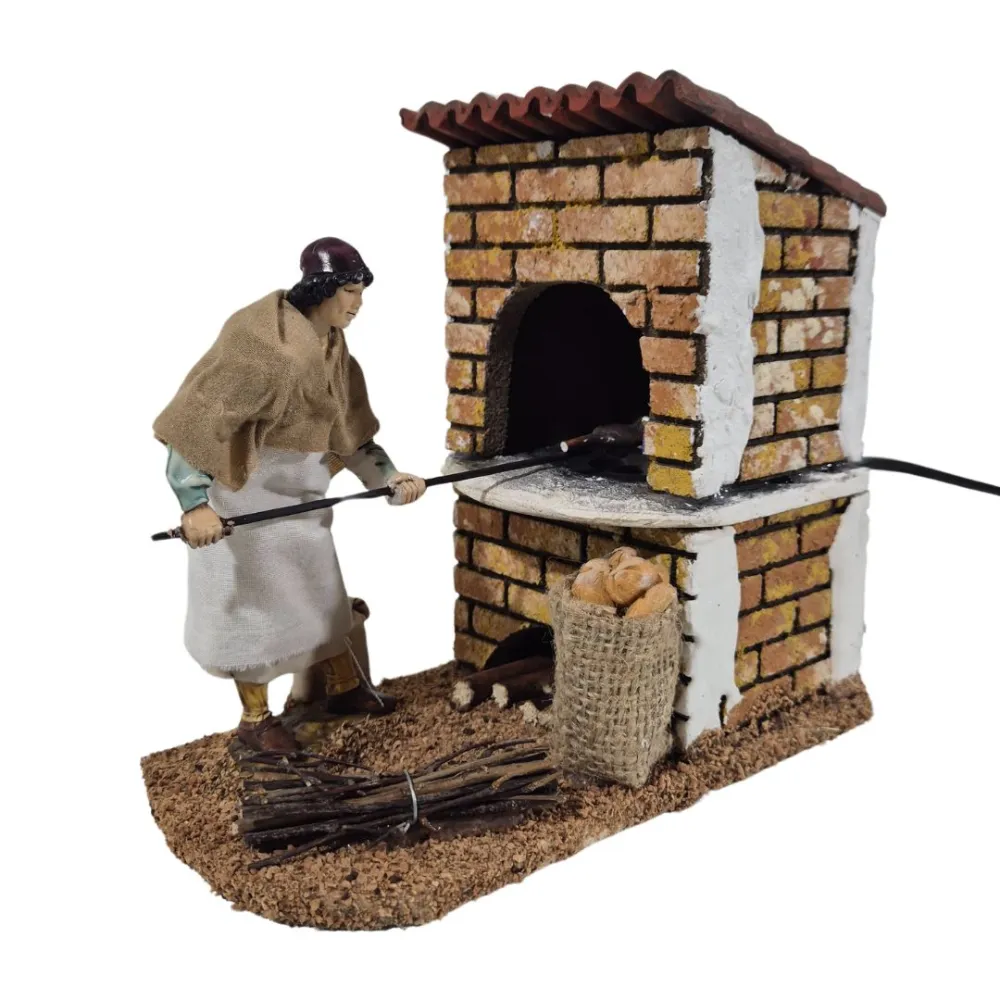 Animated 12 cm Landi Baker with Fire