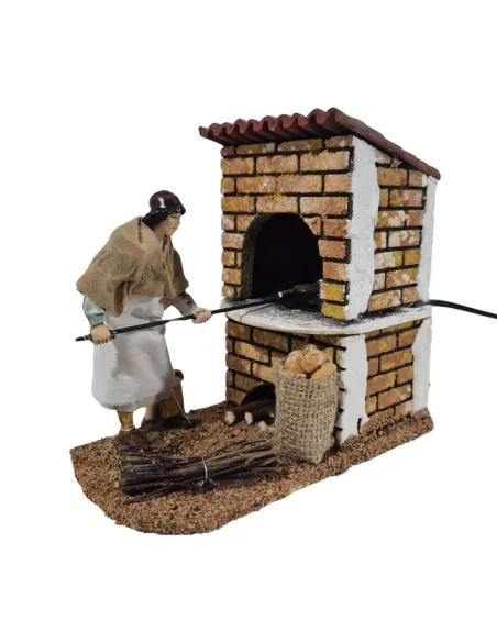 Fornaio Landi 12 cm in movimento con fuoco