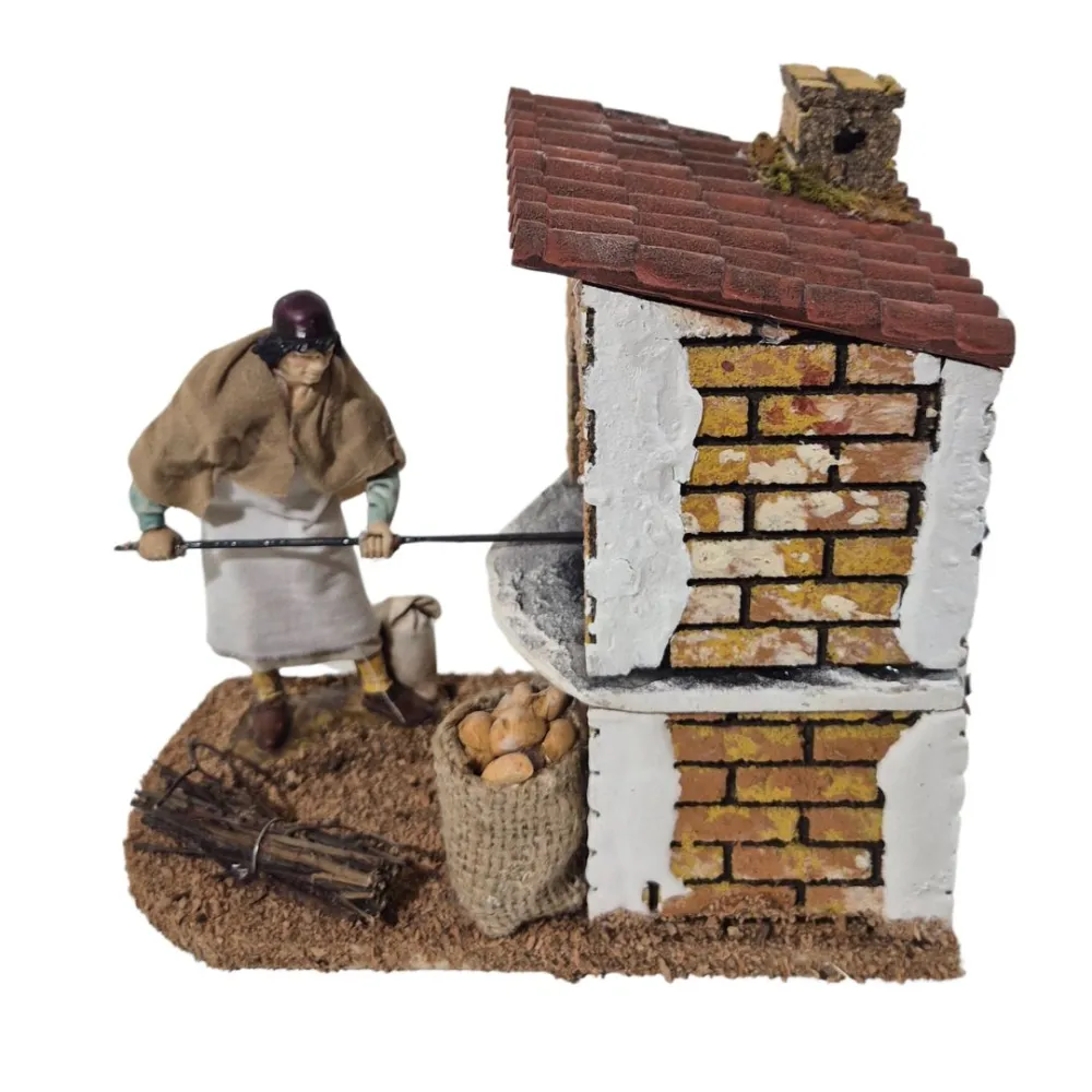 Animated 12 cm Landi Baker with Fire