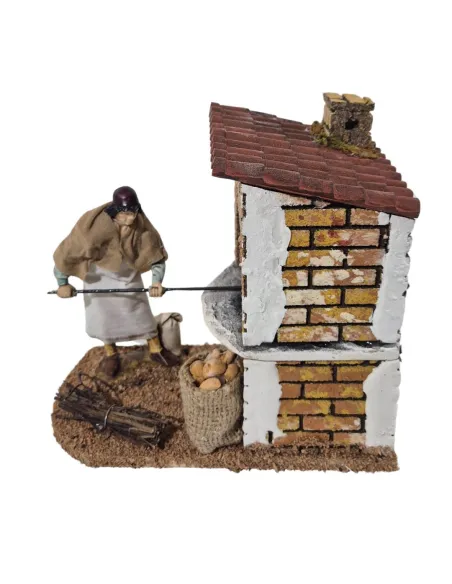 Fornaio Landi 12 cm in movimento con fuoco