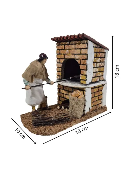 Animated 12 cm Landi Baker with Fire