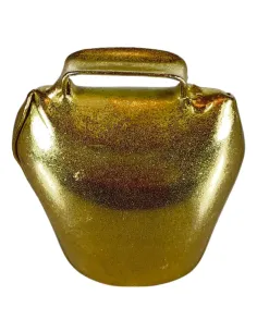 Brass-Finished Metal Cowbell for 30–40 cm Nativity Figures