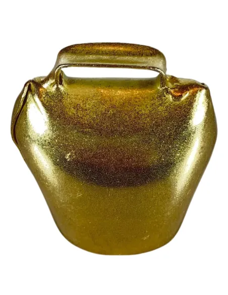 Brass-Finished Metal Cowbell for 30–40 cm Nativity Figures