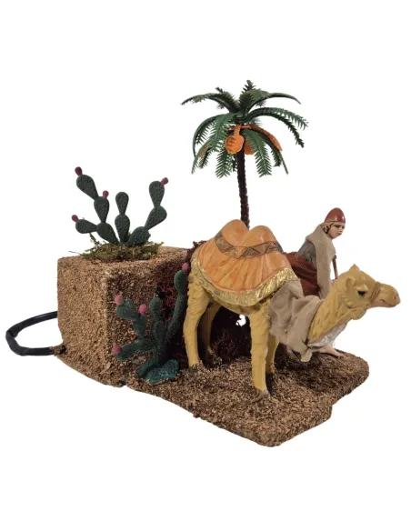 Animated 10 cm Camel Driver with Camel