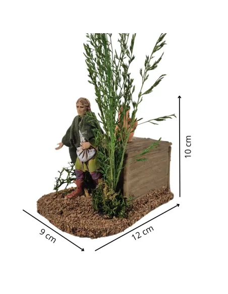 Uomo che semina 10 cm Landi in movimento