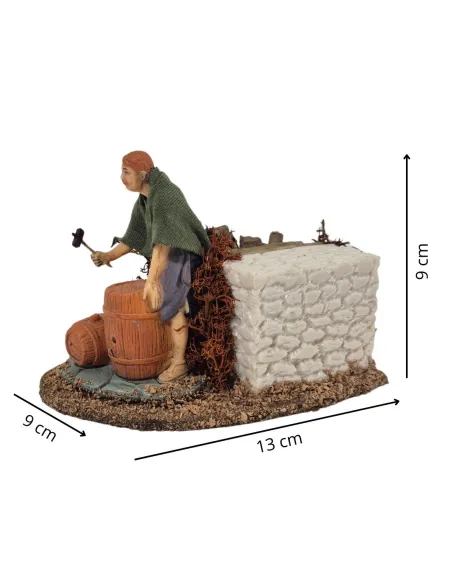 Bottaio in pvc in movimento 8 cm