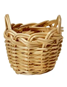 Cestino doppio manico in vimini per statue da 15 cm