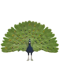 Pavone con coda aperta per statue da 10-15 cm 2