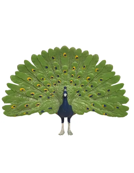 Pavone con coda aperta per statue da 10-15 cm