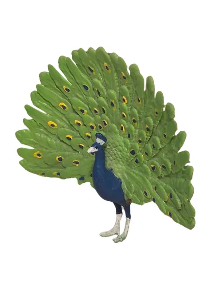 Pavone con coda aperta per statue da 10-15 cm