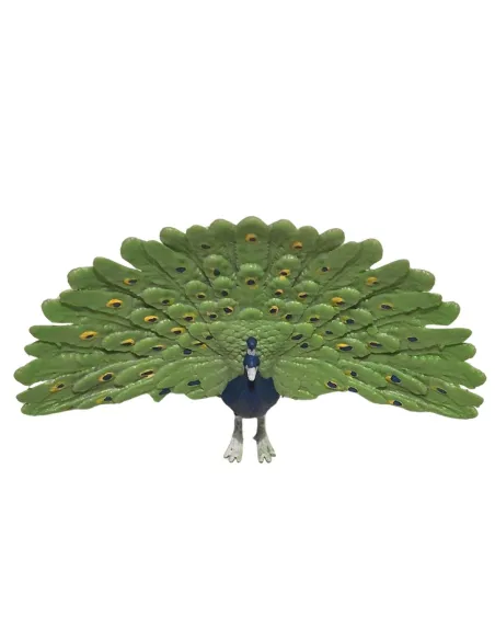 Pavone con coda aperta per statue da 10-15 cm