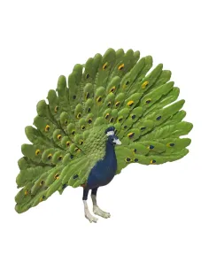 Pavone con coda aperta per statue da 10-15 cm
